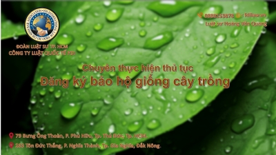 ĐĂNG KÝ BẢO HỘ QUYỀN ĐỐI VỚI GIỐNG CÂY TRỒNG title=